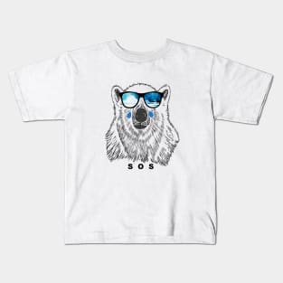 Polar Bear Sends Out an SOS Kids T-Shirt